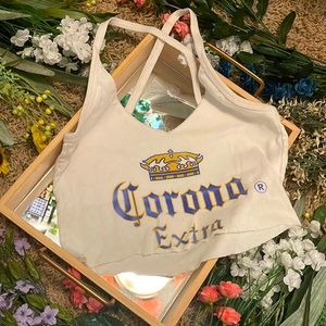 Corona cropped tank